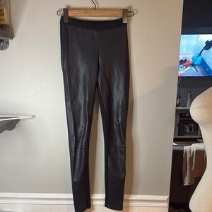 L.K. Bennett Black Faux Leather Leggings